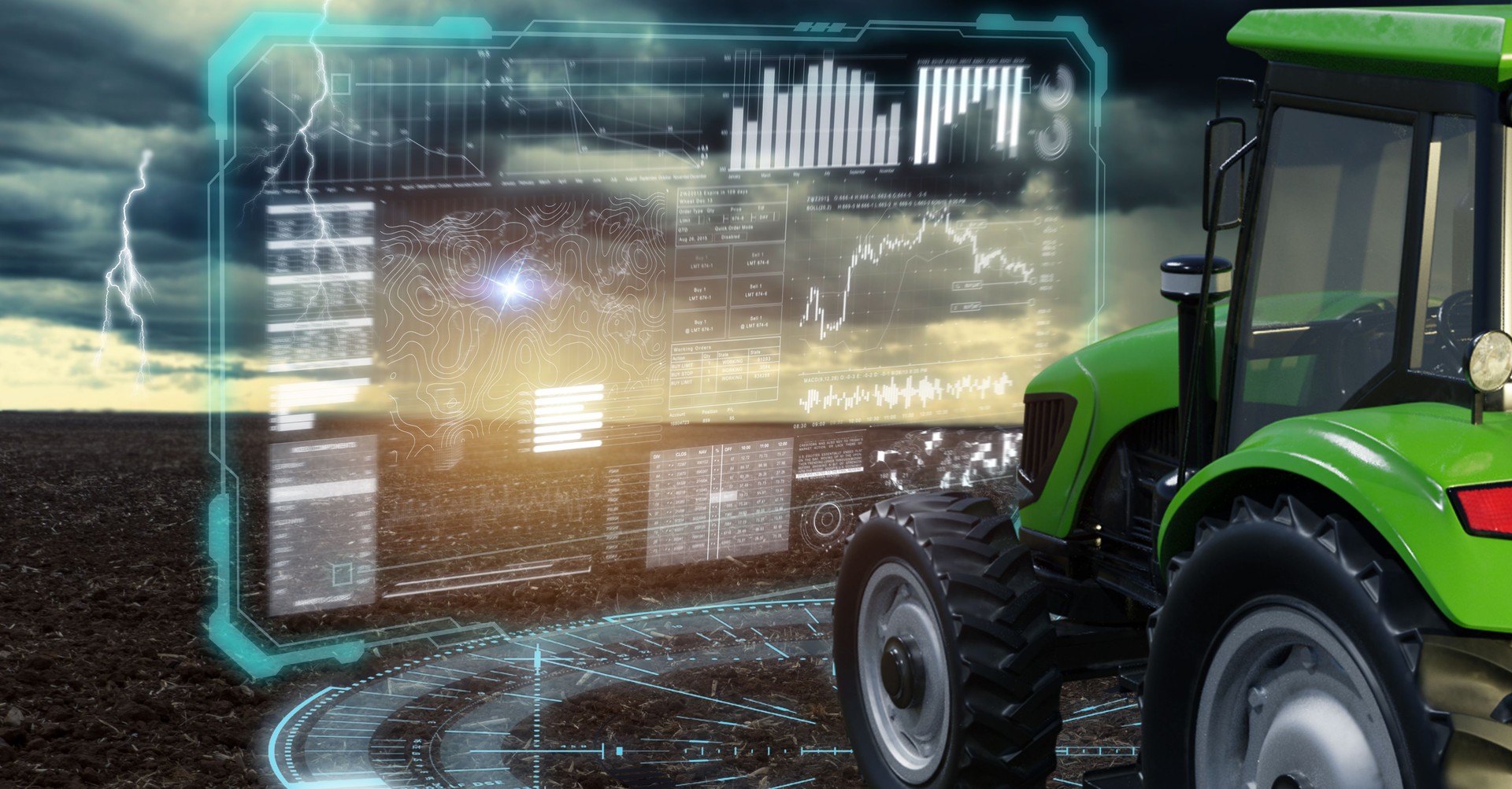 iot robot de la industria inteligente 4.0 concepto de agricultura, agrónomo industrial, agricultor que utiliza tractor autónomo con tecnología de autoconducción, realidad virtual mixta aumentada para recoger, acceder, analizar el suelo